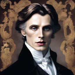 Create a trailer for 'Eternal Vanity' that begins by highlighting Dorian Gray's remarkable charm and beauty, featuring Basil Hallward's stunning portrait of him, and emphasizing the moment when Dorian wishes to stay young forever