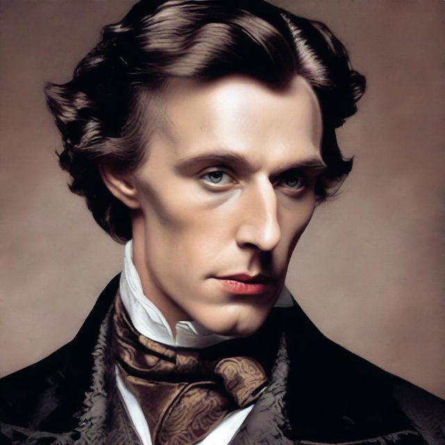 Create a trailer for 'Eternal Vanity' that begins by highlighting Dorian Gray's remarkable charm and beauty, featuring Basil Hallward's stunning portrait of him, and emphasizing the moment when Dorian wishes to stay young forever