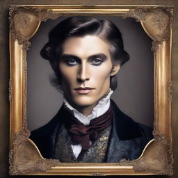 Create an image of Dorian Gray, a character known for his youthful and timeless appearance