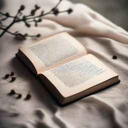 An image depicting a book full of beautifully written poems