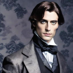 Create an image of Dorian Gray, a character known for his youthful and timeless appearance