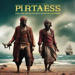 A movie poster titled 'Pirates of the Somali Lands' set in the early 21st century