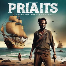 A movie poster titled 'Pirates of the Somali Lands' set in the early 21st century