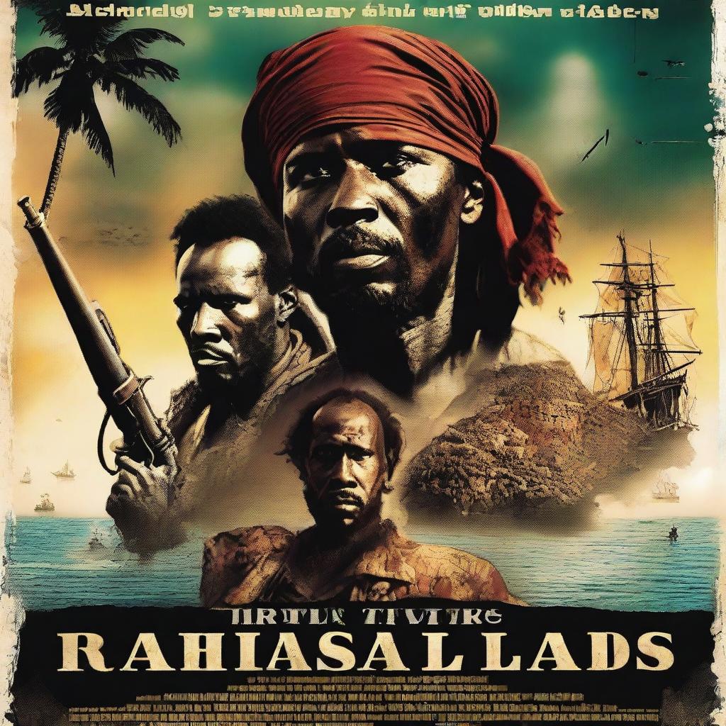 A movie poster titled 'Pirates of the Somali Lands' set in the early 21st century