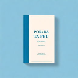 A book cover with a blue background and the title 'Por Cada Passo Teu'