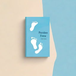 A book cover with a sky blue background, featuring the title 'Por Cada Passo Teu' prominently