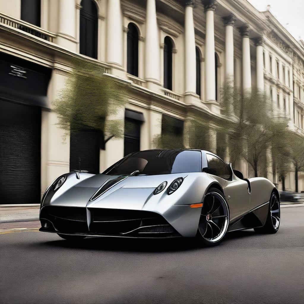 A unique concept image of a Pagani hatchback