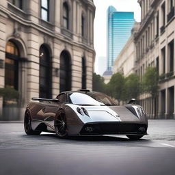 A unique concept image of a Pagani hatchback