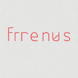 Create an image featuring the word 'Friends' as a title, with a clean white background and red accents