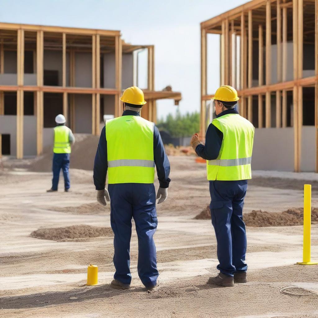 A residential construction site focused on health and safety