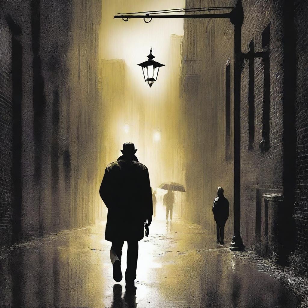 The cover of 'Shadows in the Alley' by J