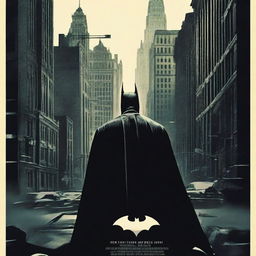 A movie poster for a Batman mystery film similar to True Detective