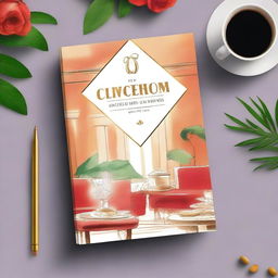 Create a captivating book cover for a hospitality book