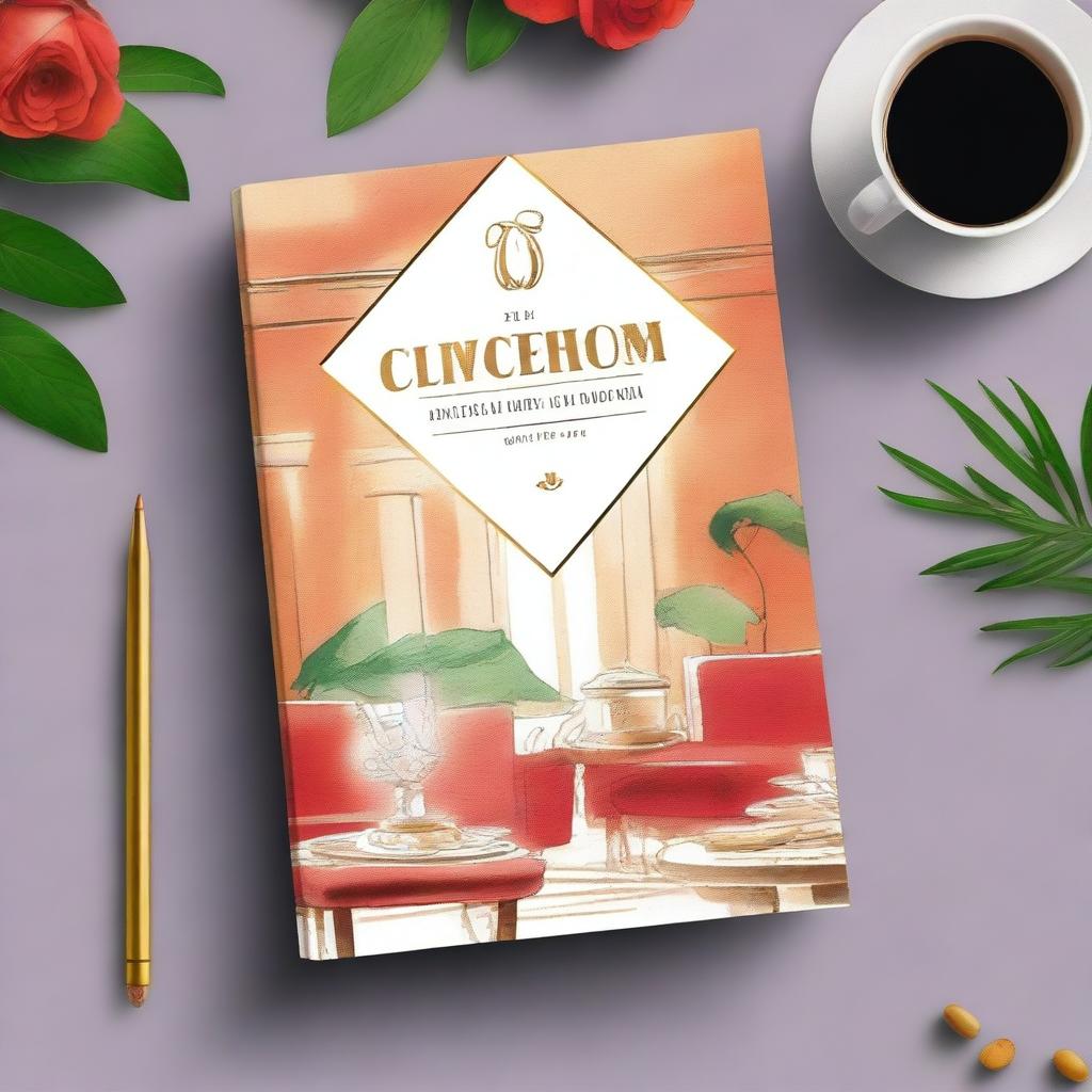 Create a captivating book cover for a hospitality book