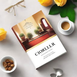 Create a captivating book cover for a hospitality book