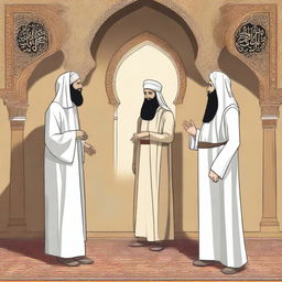 Illustrate a scene where some of the people of Bani Israil are shown believing in Allah SWT and His messenger, Prophet Isa (Jesus)
