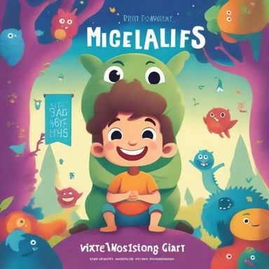 An ebook cover featuring a small boy with a friendly monster sitting on his shoulder
