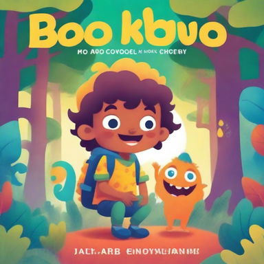 An ebook cover featuring a small boy with a friendly monster sitting on his shoulder