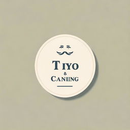 A beautifully designed logo incorporating the text 'Tikyo&Caning', giving it a vintage and sentimental touch, celebrating the bond of grandparents.