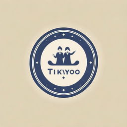 A beautifully designed logo incorporating the text 'Tikyo&Caning', giving it a vintage and sentimental touch, celebrating the bond of grandparents.