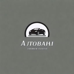 Create a logo for a company called AutoBahn featuring a modern car design