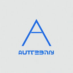 Create another logo for a company called AutoBahn, this time with a blue color scheme