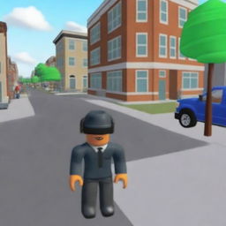 An undercover cop patrolling the streets in Roblox Emergency Response Liberty County