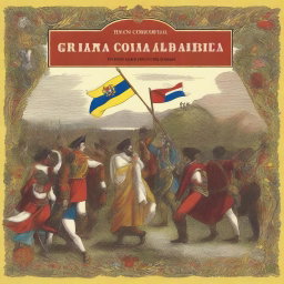 A book cover depicting the creation of Gran Colombia