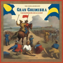 A book cover depicting the creation of Gran Colombia