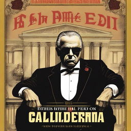 A compelling book cover titled 'THE EMPEROR OF CALIFORNIA