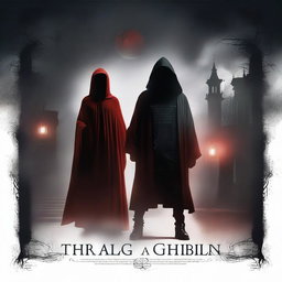 Create a dark-themed fantasy movie poster set in a mystical world