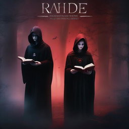 Create a dark-themed fantasy movie poster set in a mystical world