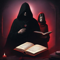 Create a dark-themed fantasy movie poster set in a mystical world