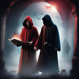 Create a fantasy movie poster set in a mystical world