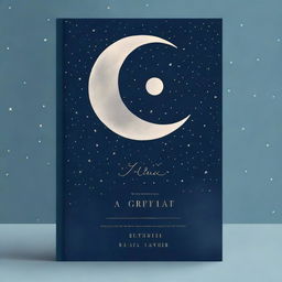 A book cover for a poetry collection featuring the moon, Saturn, and stars