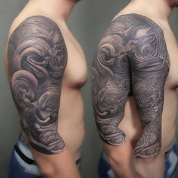 A detailed and artistic tattoo design