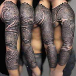 A detailed and artistic tattoo design