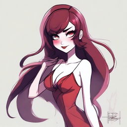 Create an image of Lilith from Hazbin Hotel