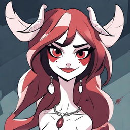 Create an image of Lilith from Hazbin Hotel