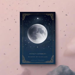 A book cover for a poetry collection featuring the moon, Saturn, and stars