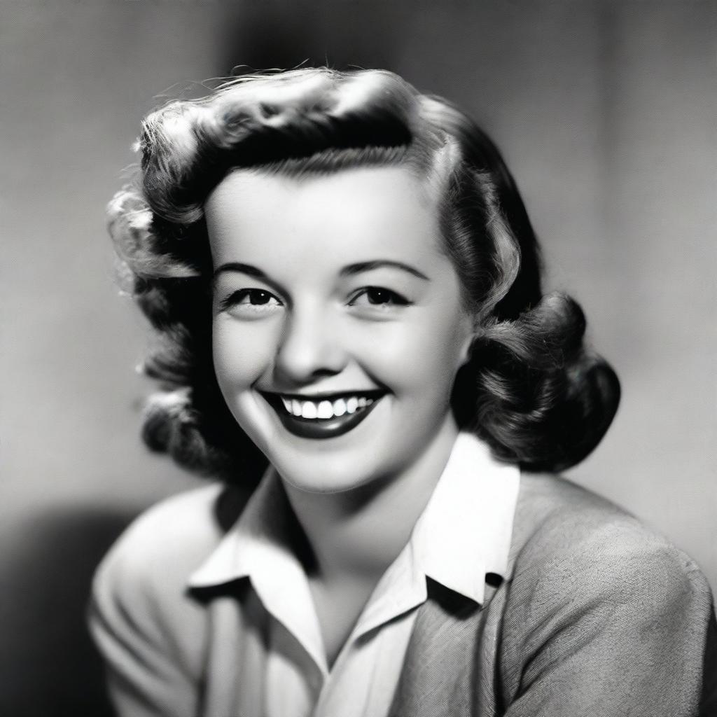 A picture of young Norma Jean before she became Marilyn Monroe, capturing her youthful innocence and natural beauty