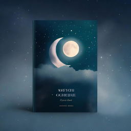 A book cover for a poetry collection featuring the moon, Saturn, and stars without any text