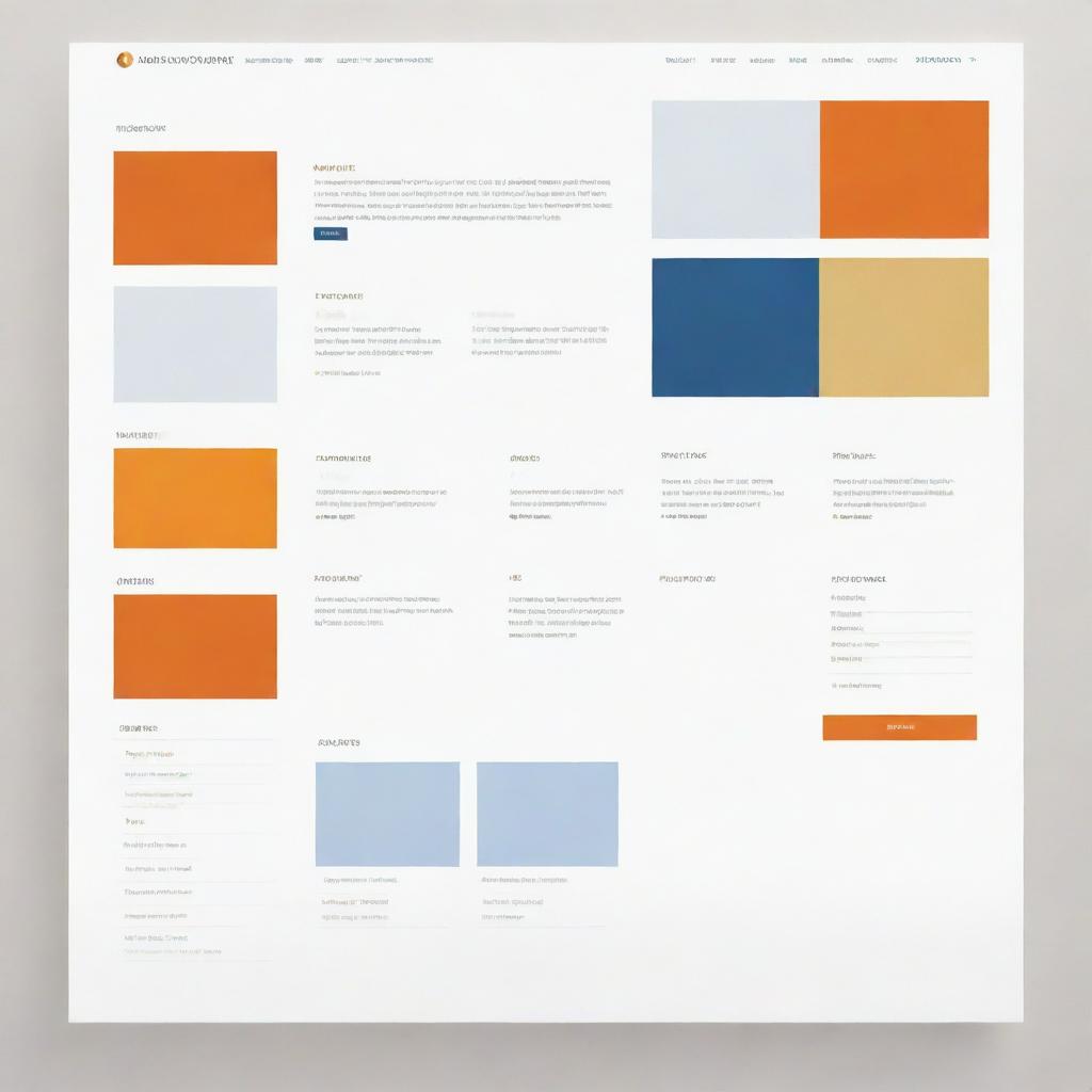 Modify the previously designed portfolio website, incorporating a color scheme of white, gold, and a blend of orange and blue. The interface should still maintain its elegance and essential sections.