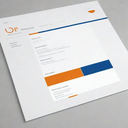 Modify the previously designed portfolio website, incorporating a color scheme of white, gold, and a blend of orange and blue. The interface should still maintain its elegance and essential sections.