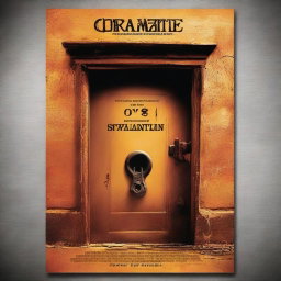 Create a movie poster for the movie 'Oranate Lock' which is about a mystery door that has been locked for 150 years