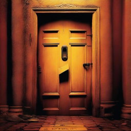 Create a movie poster for the movie 'Oranate Lock' which is about a mystery door that has been locked for 150 years