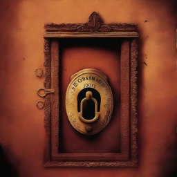 Create a movie poster for the movie 'Oranate Lock' which is about a mystery door that has been locked for 150 years