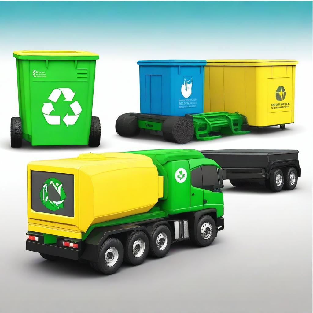 Create an image for an IT(402) project on 'SOLID WASTE: An Interdisciplinary Real-World Case Study'