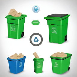 Create an image for an IT(402) project on 'SOLID WASTE: An Interdisciplinary Real-World Case Study'