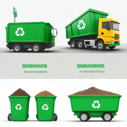 Create an image for an IT(402) project on 'SOLID WASTE: An Interdisciplinary Real-World Case Study'